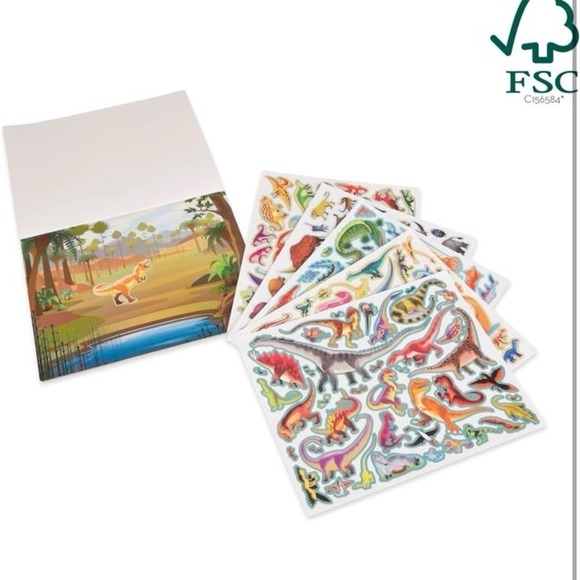 New Melissa & Doug Reusable Sticker Pad - Prehistoric - FSC-Certified Materials - Picture 10 of 12